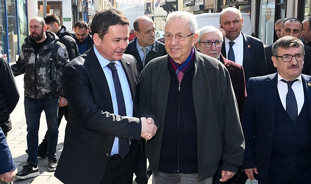 Bursa'da Başkan Aydın, Kayıhan Çarşısı esnafı ile buluştu