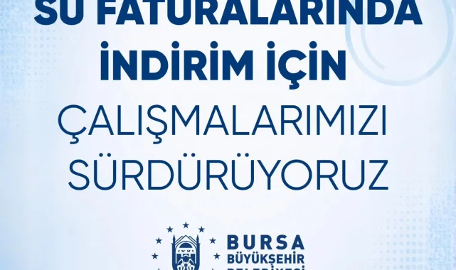Bursa'da suya indirim geliyor