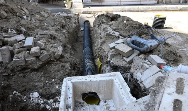 Manisa Saruhanlı'da altyapı yenileniyor